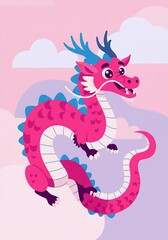 Obraz premium Pink Dragon's Delight
