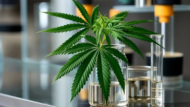 A contemporary facility located in an urban area focuses on the cultivation of cannabis and conducting laboratory research