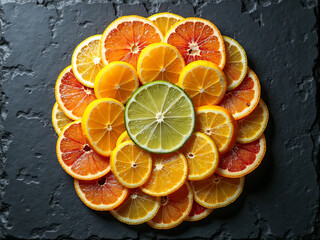 orange and lemon