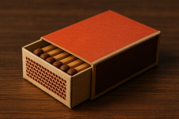 matches in match box