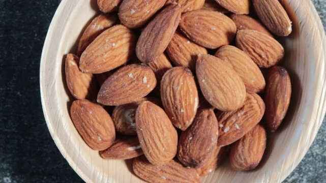 almonds in a bowl