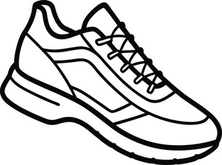 Sport shoes vector illustration