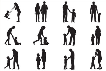 Fototapeta premium Father’s Day Clipart SVG Bundle | Dad Shirt Design, Silhouette Files for Cricut, Sublimation PNG | Dad Life SVG Pack