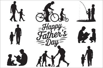 Father’s Day Clipart SVG Bundle | Dad Shirt Design, Silhouette Files for Cricut, Sublimation PNG | Dad Life SVG Pack