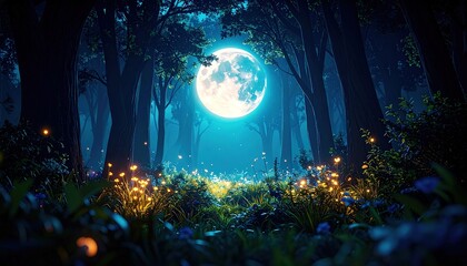 Full Moon Forest Path.