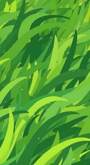 Fototapeta premium Emerald Blades at Dawn