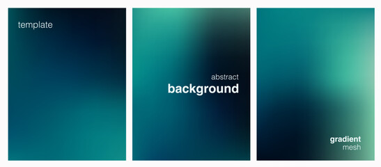 Abstract vector illustration with a smooth blue-green gradient mesh, creating a modern, minimal, and versatile background for graphic or web design projects, presentations, or digital art uses.