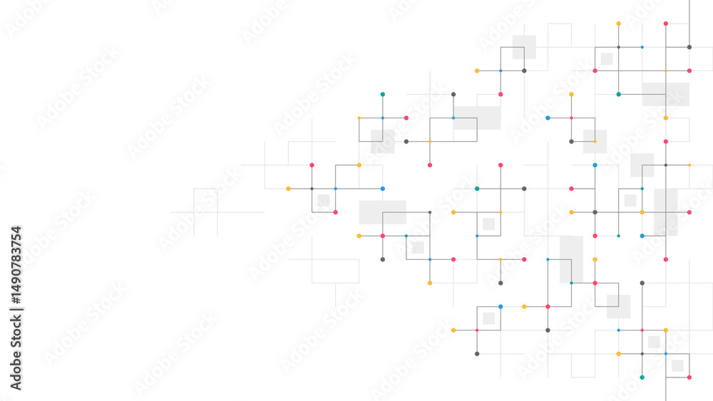 Poster Minimalistic texture with linear squares pattern. Creative idea of modern design with abstract geometric background