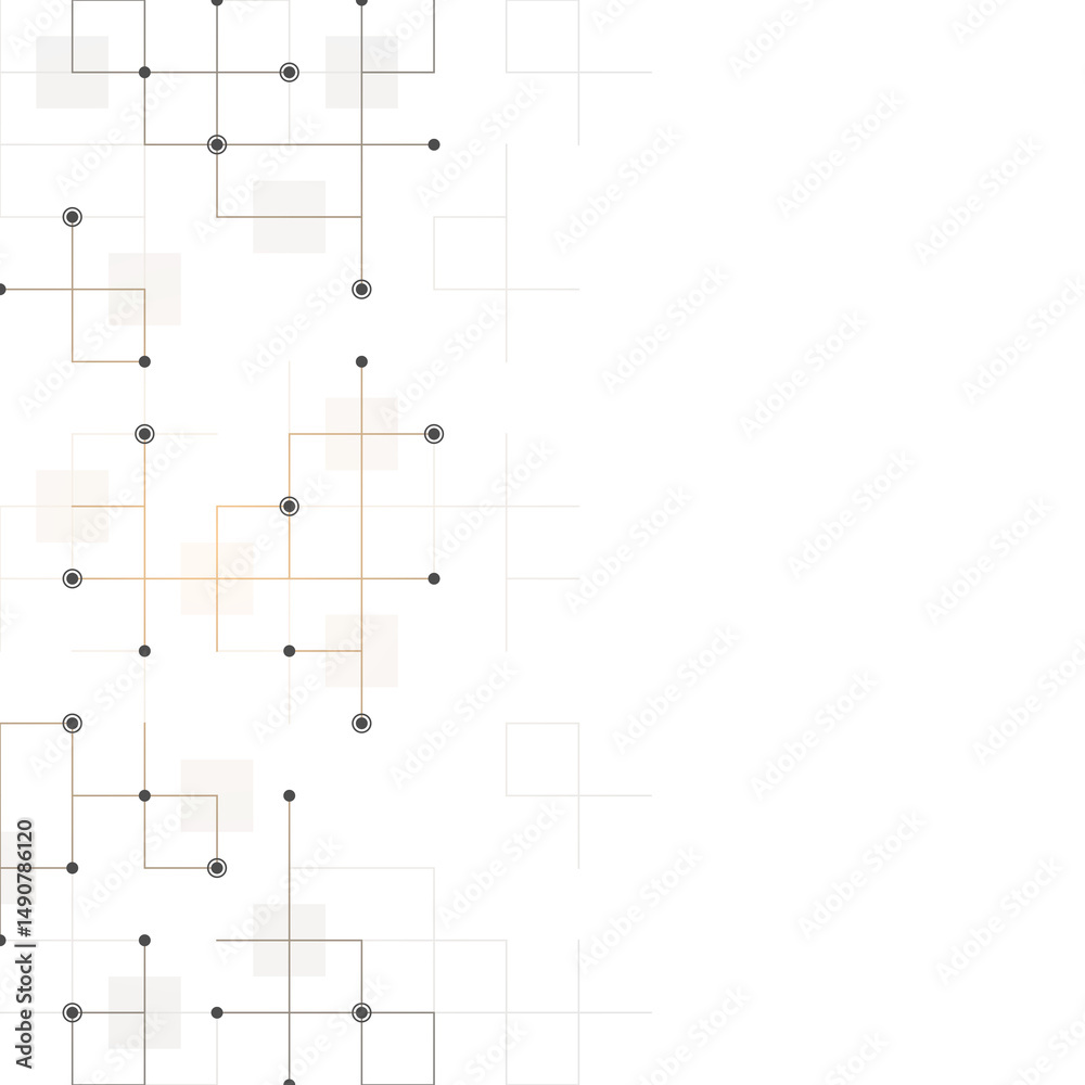Poster Minimalistic texture with linear squares pattern. Creative idea of modern design with abstract geometric background
