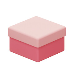 Fototapeta premium Pastel Pink Gift Box Illustration, Ideal for Packaging Designs