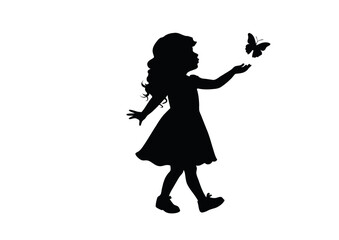 silhouette of a girl