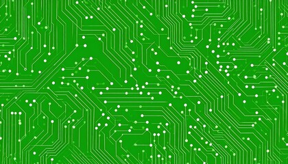 Green Circuit Board Pattern.