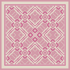 Seamless pattern in pink for decoration. Print for paper, tiles, textiles. Home  decor, interior design, cloth design. Frame.