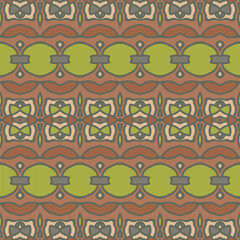 Creative trendy color abstract geometric pattern in red green gray, can be used for printing onto fabric, interior, design, textile. Ribbons.