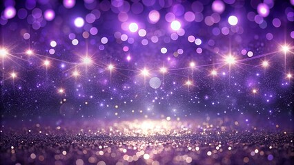 Purple Glitter Lights Background