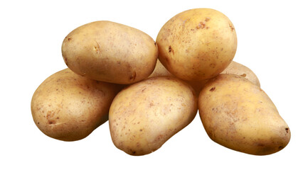 Potato on Transparent Background.
