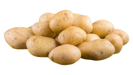 Potato on Transparent Background.