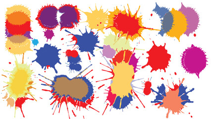 vector illustration of a colorful background with blots 2025 celebration 
