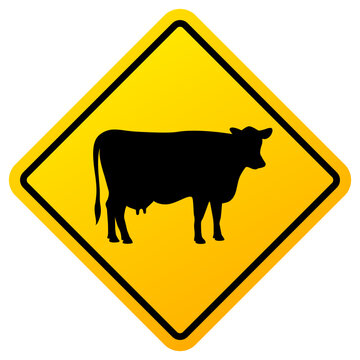 recommend clip art: Animals crossing road warning sign