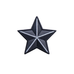 Shiny silver star with three dimensional appearance stands out against transparency background, symbolizing achievement and excellence. metallic texture adds touch of elegance