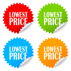 Lowest price guarantee vector sticker