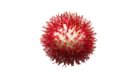 Red Rambutan Fruit, top view