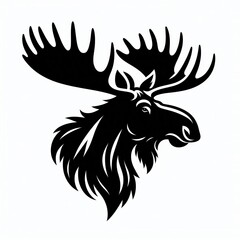 moose silhouette image
