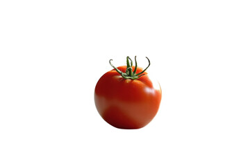 A single sun ripened tomato symbolizing summer s fresh harvest and garden s healthy bounty on transparent background