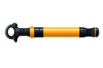 A sturdy modern yellow and black utility tool ready for heavy lifting and tough jobs isolated on transparent background