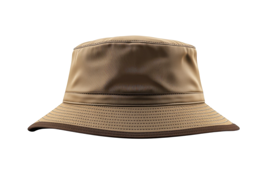 A stylish and practical sun hat offering vintage charm for outdoor adventures and sun on transparent background
