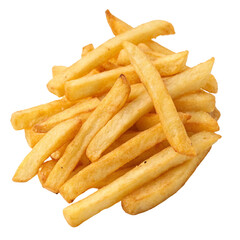 french fries isolated on white background