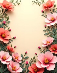 Fototapeta premium Floral background / card