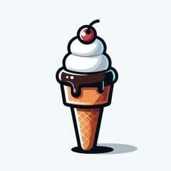 ice cream with chocolate