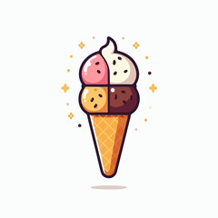 ice cream vector illustration