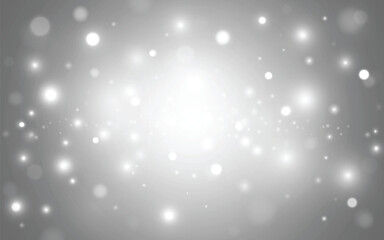 Elegant White Sparkle Bokeh Background
Soft glowing white bokeh lights on gray gradient backdrop. Backgrounds decoration