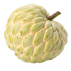 Fototapeta premium Custard apple isolated on a transparent background 
