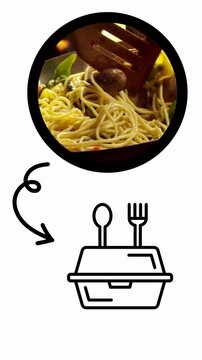 The food delivery business starts from selecting the menu, ordering food, receiving orders, cooking, packing into boxes, and delivering to customers' homes.
