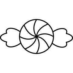 Flat Style Mint Candy Vector Illustration with Cool Green Colors