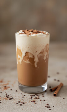 Adaptogenic Maca & Cacao "Energy" Latte (Warm or Iced) with Cayenne & Cinnamon
