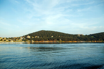 Sea view of island bay in istanbul