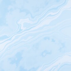 Fototapeta premium Sky Blue and Cloud White Marble with Watercolor Effect