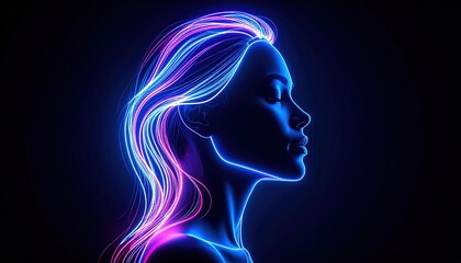 Neon Woman Profile. (1)