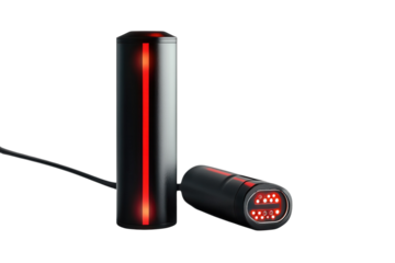 The Future of Healing Advanced Red Light Therapy Devices Promising Revitalization and Pain on transparent background