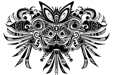 Obraz premium Ethnic ornament with floral elements. Good for interior design prints and decor.