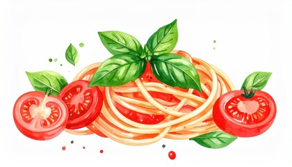 Pasta with Tomatoes and Basil.