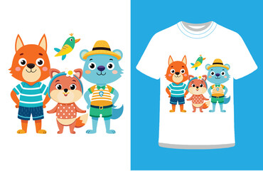 Fun T-Shirt Design Featuring Beach Life, Friends, and Sunny Vibes