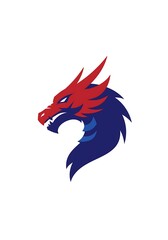 Obraz premium Crimson Fury: Dragon's Gaze