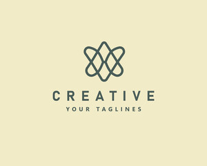 abstract modern butterfly geometric lines symbol