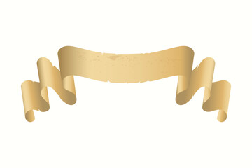 Parchment paper, scroll papyrus, empty frame, blank in cartoon style