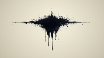 Abstract ink splatters